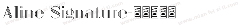 Aline Signature字体转换